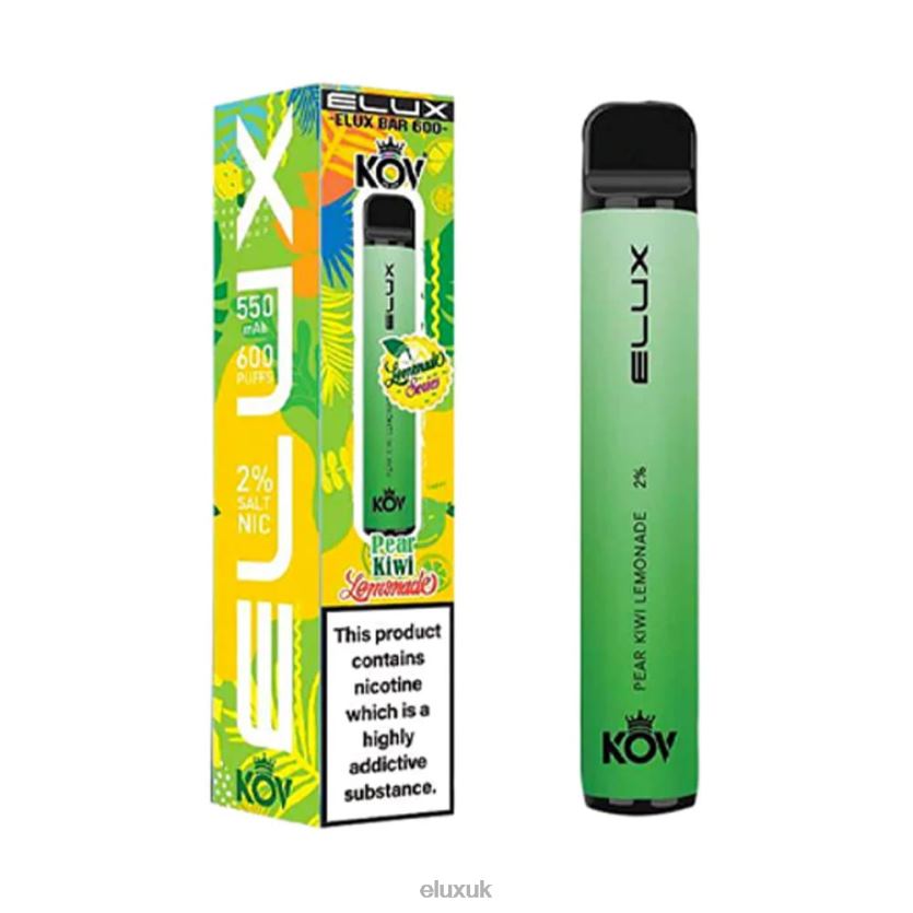 Elux Bar Lemonade Series Disposable Vape | Elux UK Distributor 88J6B79 Pear Kiwi Lemonade