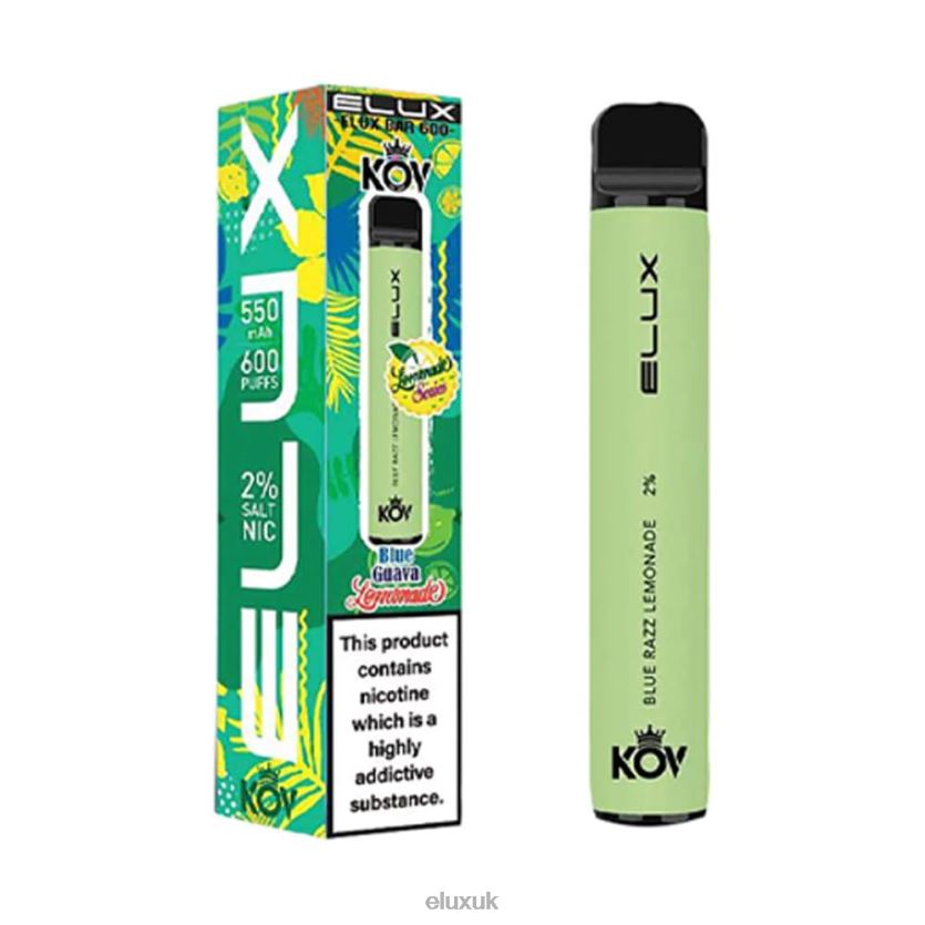 Elux Bar Lemonade Series Disposable Vape | Elux UK Distributor 88J6B9 Blue Razz Lemonade