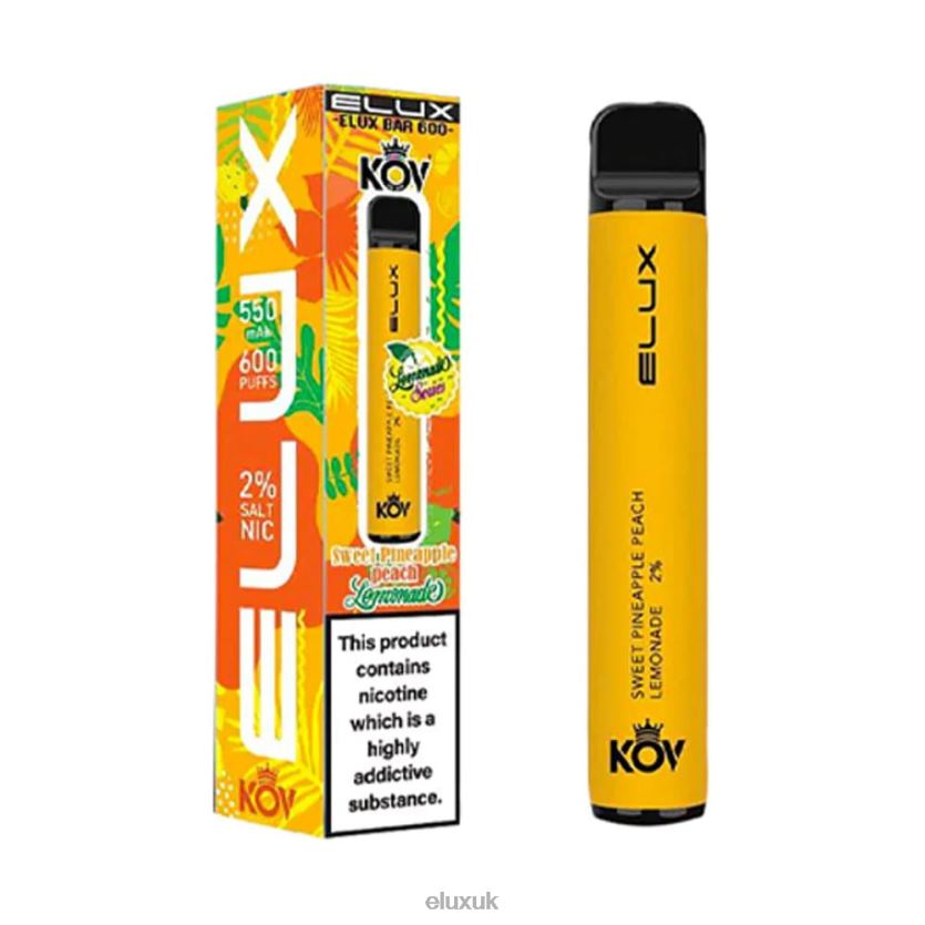 Elux Bar Lemonade Series Disposable Vape | Elux UK Vape 88J6B78 Pineapple Peach Lemonade Sweet
