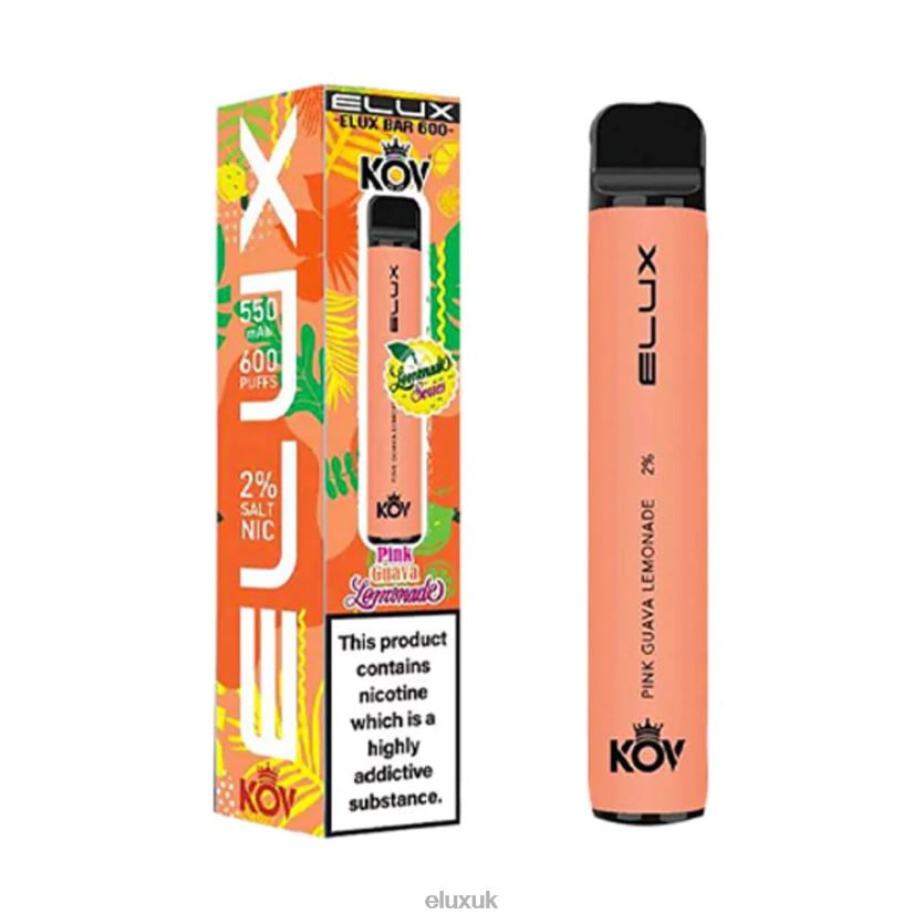 Elux Bar Lemonade Series Disposable Vape | Elux UK Website 88J6B106 Pink Guava Lemonade