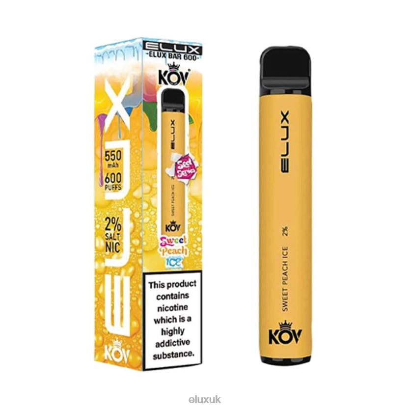 Elux Bar Sweet Series Disposable Vape | Elux UK Vape 88J6B108 Sweet Peach Ice