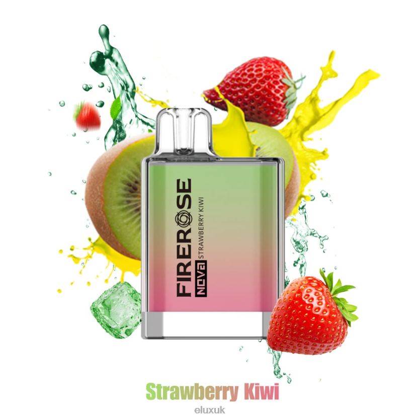 Elux Firerose Nova 600 Puffs Disposable Vape | Elux UK 88J6B25 Strawberry Kiwi