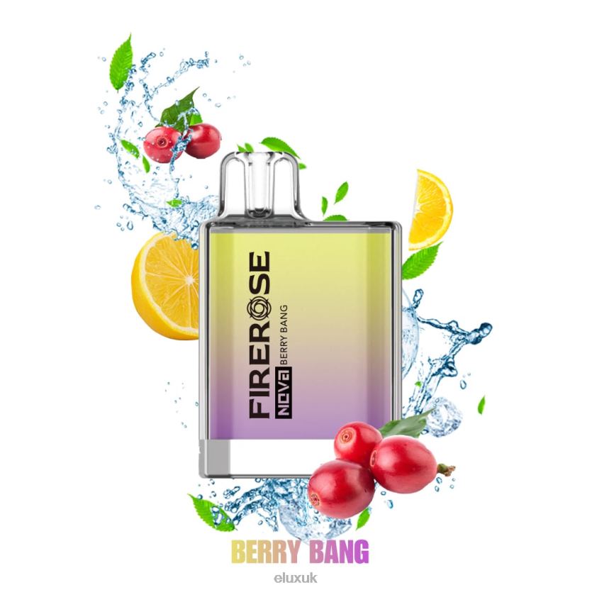 Elux Firerose Nova 600 Puffs Disposable Vape | Elux UK Vape 88J6B18 Berry Bang