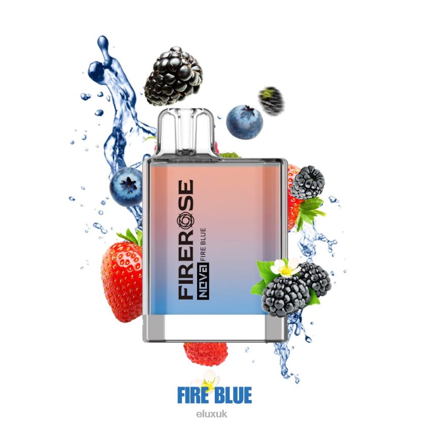 Elux Firerose Nova 600 Puffs Disposable Vape | Elux UK Website 88J6B26 Fire Blue