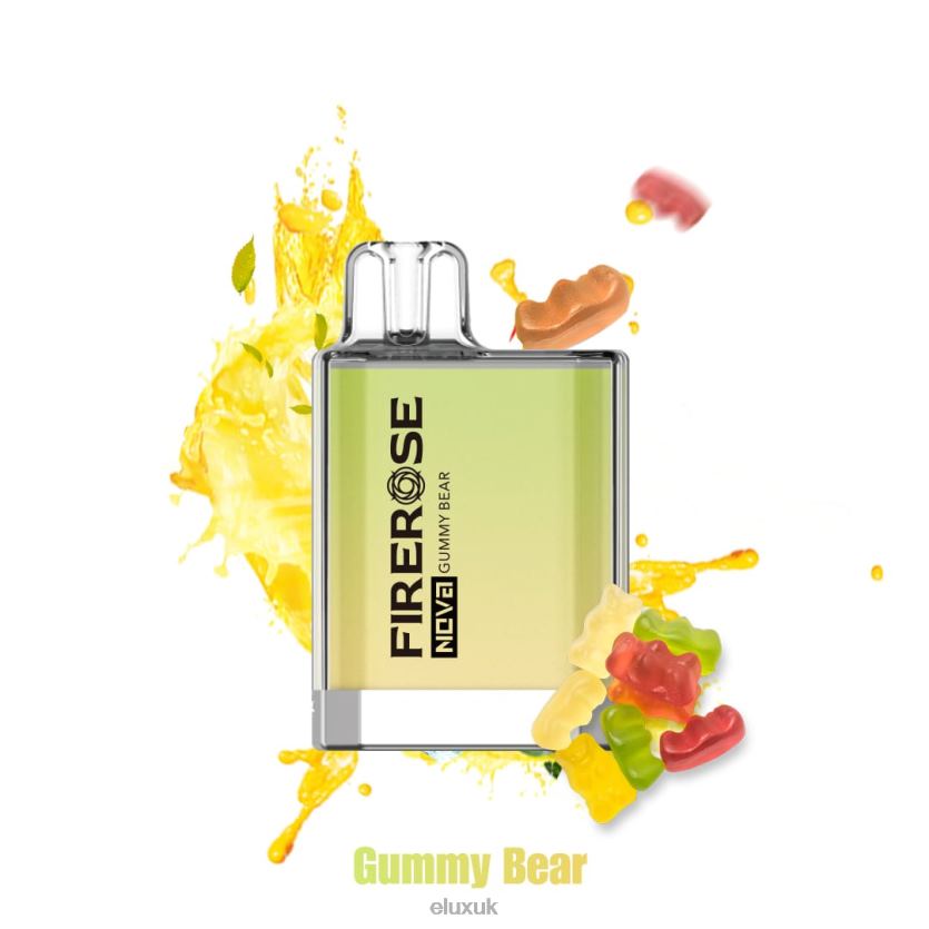 Elux Firerose Nova 600 Puffs Disposable Vape | Elux UK Wholesale 88J6B27 Gummy Bear