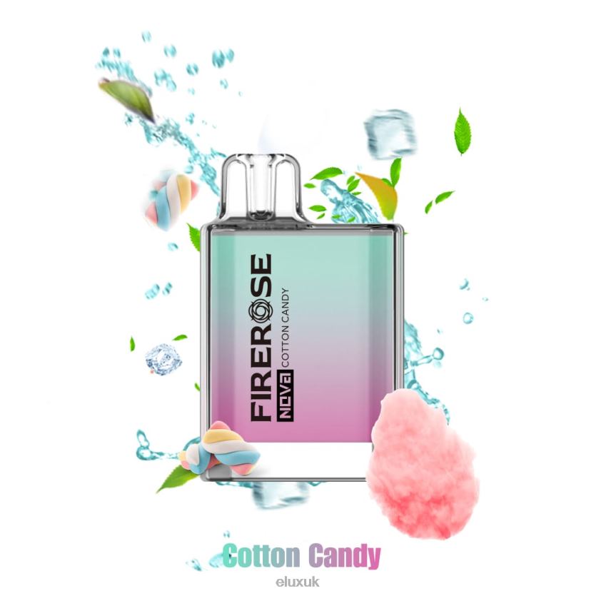 Elux Firerose Nova 600 Puffs Disposable Vape | Elux Vape Near Me 88J6B23 Cotton Candy