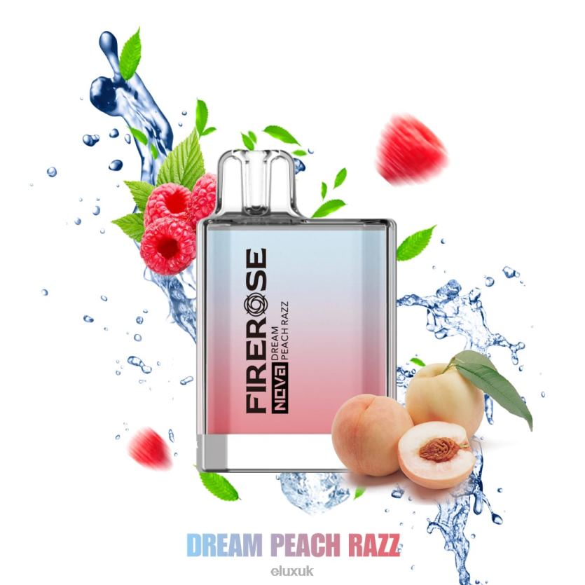 Elux Firerose Nova 600 Puffs Disposable Vape | Elux Vape Price UK 88J6B112 Dream Peach Razz