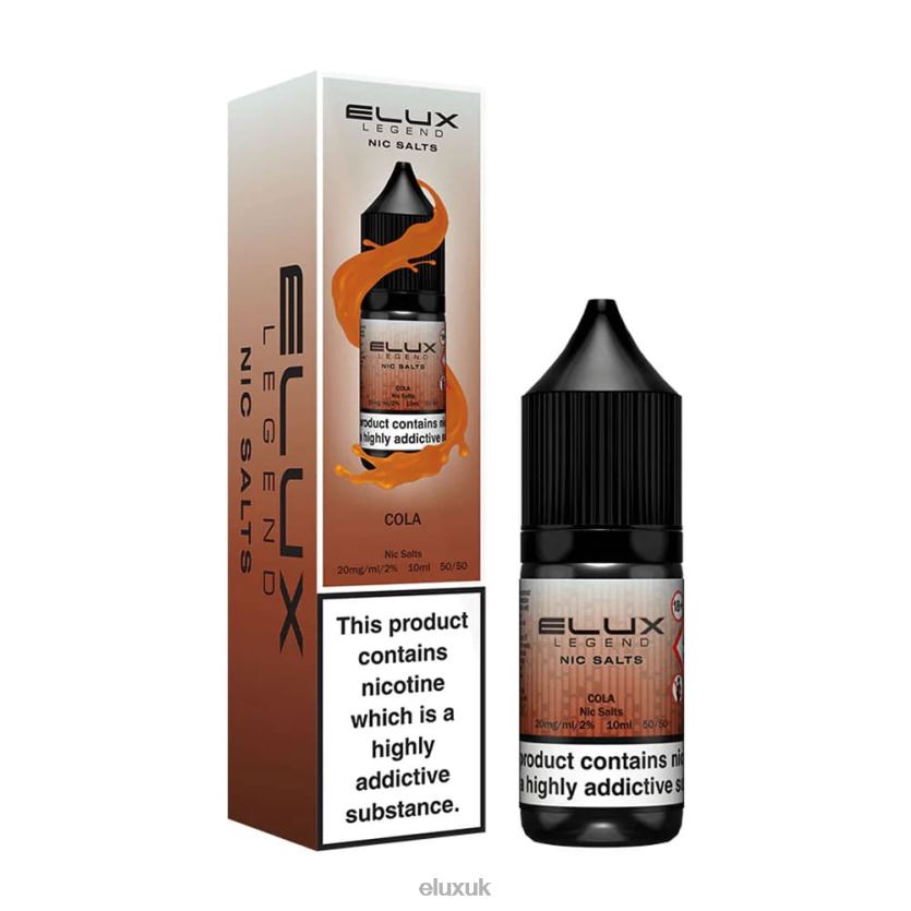 Elux Legend Nic Salt 10ml | Elux Flavours UK 88J6B41 Cola