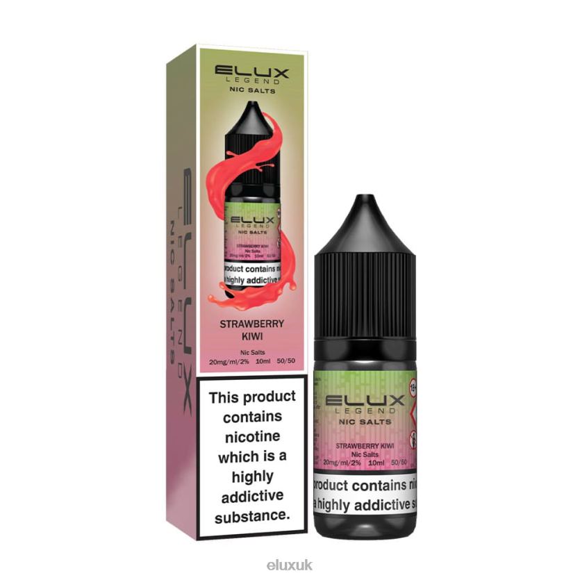 Elux Legend Nic Salt 10ml | Elux Flavours UK 88J6B71 Strawberry Kiwi