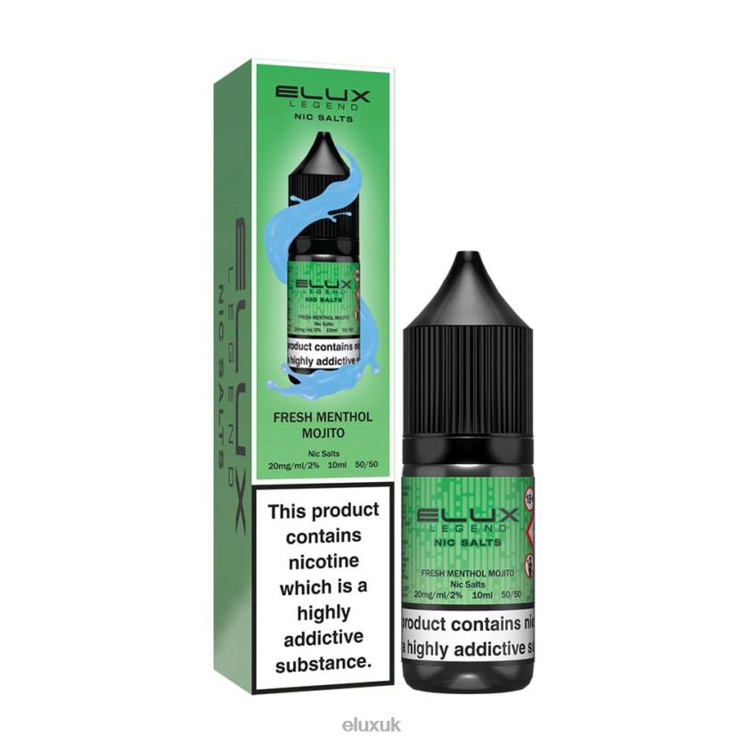 Elux Legend Nic Salt 10ml | Elux UK Distributor 88J6B69 Fresh Menthol Mojito